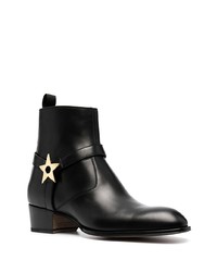 schwarze Chelsea Boots aus Leder von Giuseppe Zanotti