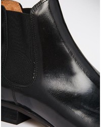 schwarze Chelsea Boots aus Leder