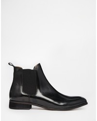 schwarze Chelsea Boots aus Leder