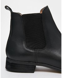 schwarze Chelsea Boots aus Leder