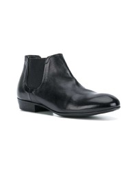 schwarze Chelsea Boots aus Leder von Pantanetti