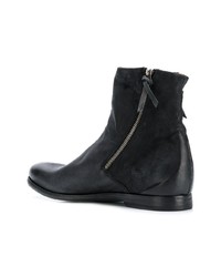 schwarze Chelsea Boots aus Leder von Silvano Sassetti