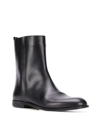 schwarze Chelsea Boots aus Leder von Maison Margiela