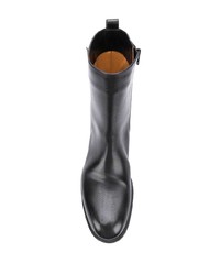 schwarze Chelsea Boots aus Leder von Maison Margiela