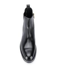 schwarze Chelsea Boots aus Leder von Dolce & Gabbana