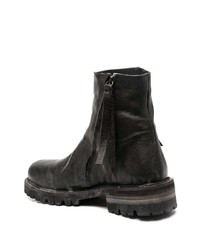 schwarze Chelsea Boots aus Leder von Masnada