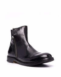 schwarze Chelsea Boots aus Leder von Officine Creative