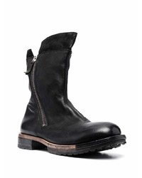 schwarze Chelsea Boots aus Leder von Moma