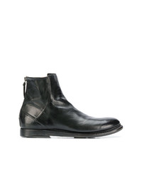 schwarze Chelsea Boots aus Leder von Silvano Sassetti