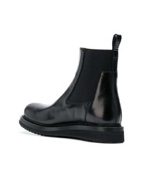 schwarze Chelsea Boots aus Leder von Rick Owens