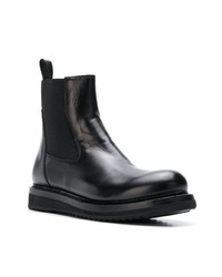 schwarze Chelsea Boots aus Leder von Rick Owens