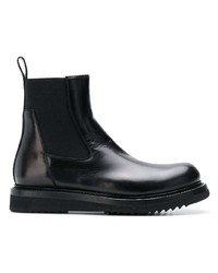 schwarze Chelsea Boots aus Leder von Rick Owens