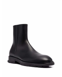 schwarze Chelsea Boots aus Leder von Alexander McQueen