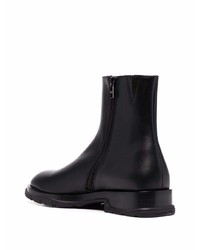 schwarze Chelsea Boots aus Leder von Alexander McQueen