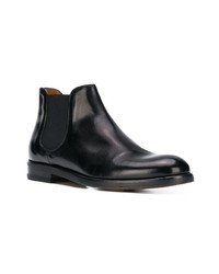 schwarze Chelsea Boots aus Leder von Doucal's