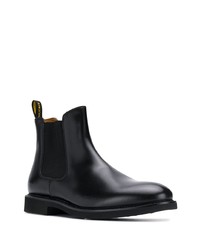 schwarze Chelsea Boots aus Leder von Doucal's