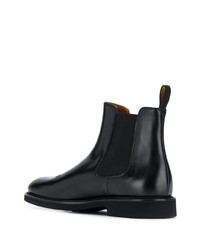 schwarze Chelsea Boots aus Leder von Doucal's