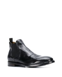 schwarze Chelsea Boots aus Leder von Officine Creative