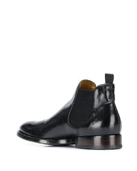 schwarze Chelsea Boots aus Leder von Officine Creative