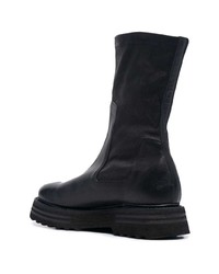 schwarze Chelsea Boots aus Leder von Guidi