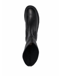 schwarze Chelsea Boots aus Leder von Guidi