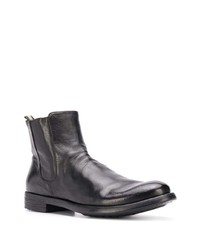 schwarze Chelsea Boots aus Leder von Officine Creative