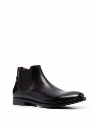 schwarze Chelsea Boots aus Leder von Alberto Fasciani