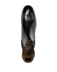 schwarze Chelsea Boots aus Leder von Alberto Fasciani