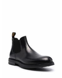 schwarze Chelsea Boots aus Leder von Doucal's