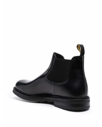 schwarze Chelsea Boots aus Leder von Doucal's