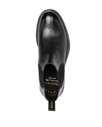 schwarze Chelsea Boots aus Leder von Doucal's