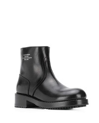 schwarze Chelsea Boots aus Leder von Raf Simons