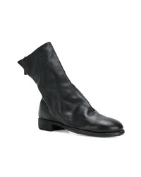 schwarze Chelsea Boots aus Leder von Guidi