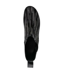 schwarze Chelsea Boots aus Leder von Missoni