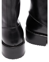 schwarze Chelsea Boots aus Leder von Raf Simons