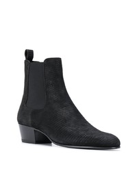 schwarze Chelsea Boots aus Leder von Saint Laurent