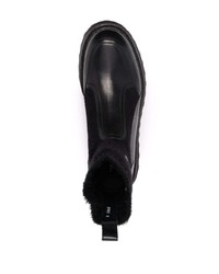 schwarze Chelsea Boots aus Leder von Dolce & Gabbana