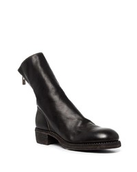 schwarze Chelsea Boots aus Leder von Guidi