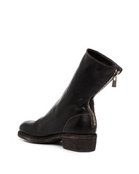 schwarze Chelsea Boots aus Leder von Guidi