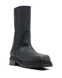 schwarze Chelsea Boots aus Leder von Eckhaus Latta