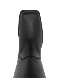 schwarze Chelsea Boots aus Leder von Eckhaus Latta