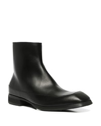 schwarze Chelsea Boots aus Leder von The Row