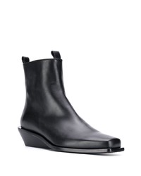 schwarze Chelsea Boots aus Leder von Ann Demeulemeester