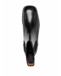 schwarze Chelsea Boots aus Leder von Sandro