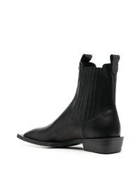 schwarze Chelsea Boots aus Leder von Just Cavalli