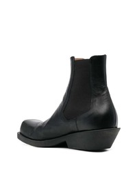 schwarze Chelsea Boots aus Leder von Marni