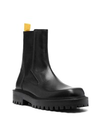 schwarze Chelsea Boots aus Leder von Vic Matie