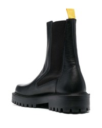 schwarze Chelsea Boots aus Leder von Vic Matie