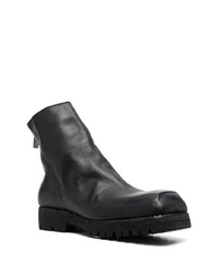 schwarze Chelsea Boots aus Leder von Guidi