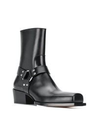 schwarze Chelsea Boots aus Leder von DSQUARED2